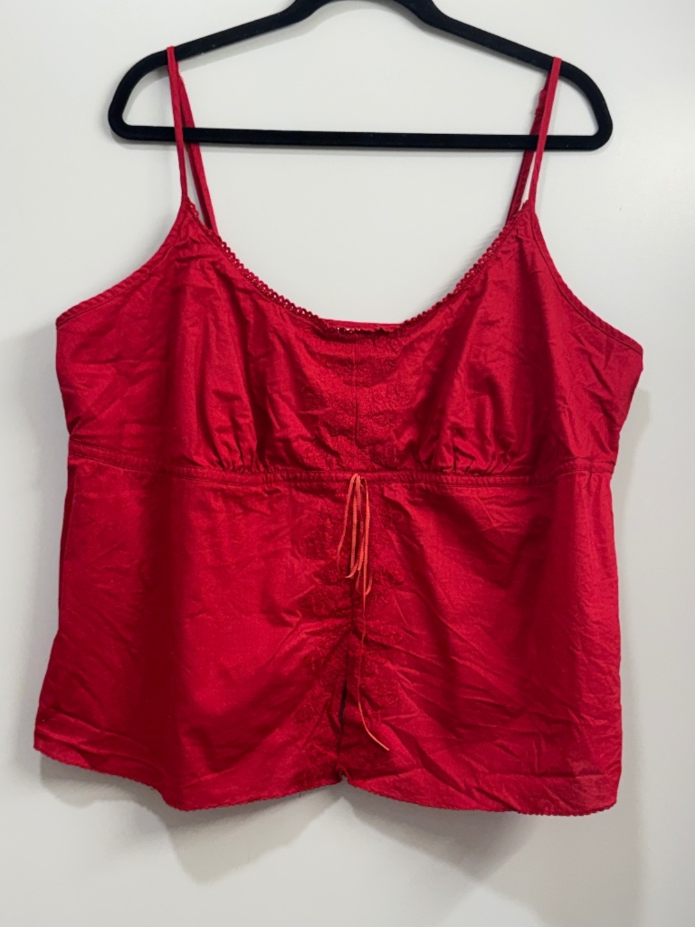 Cato Red Satin Spaghetti Strap Camisole